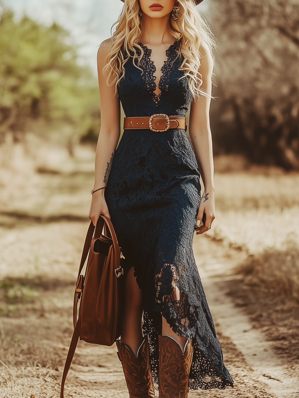 Pearl | V-Neck Sleeveless Midi Dress