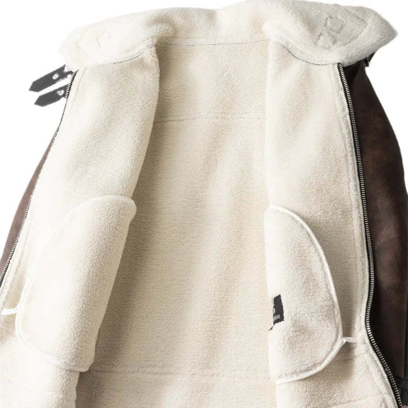 Perceval | Fleece-Lined Leather Jacket
