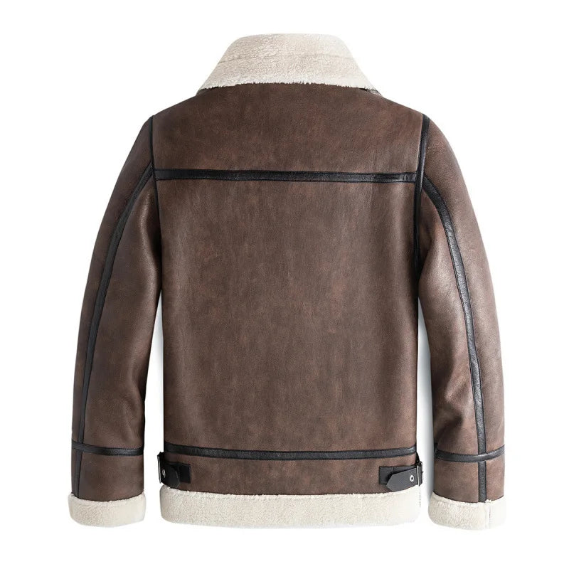 Perceval | Fleece-Lined Leather Jacket