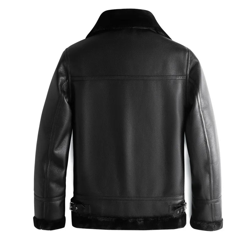 Perceval | Fleece-Lined Leather Jacket