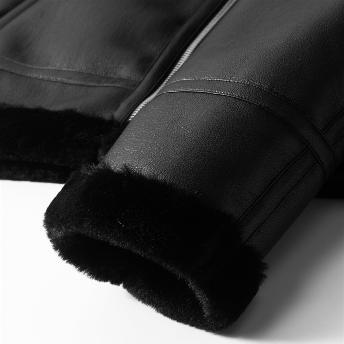Perceval | Fleece-Lined Leather Jacket