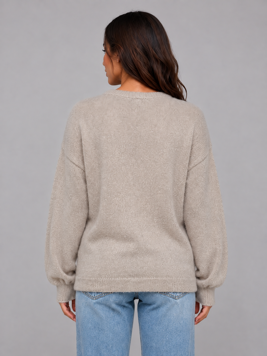 Petra soft knit cardigan - side view
