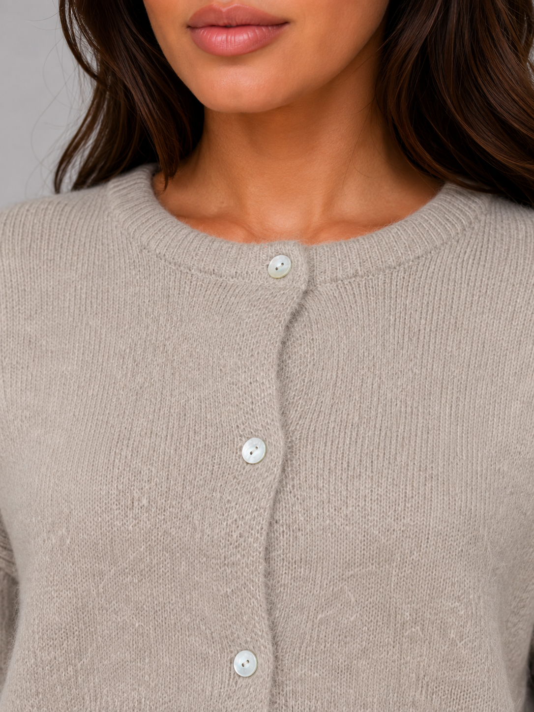 Petra soft knit cardigan - full look