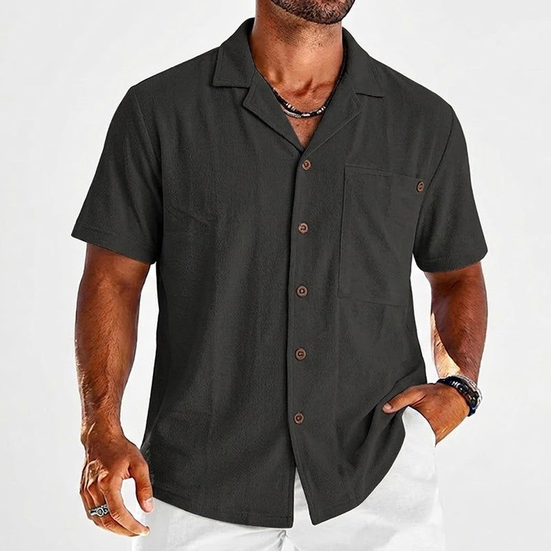 Philip | Linen Short Sleeve Resort Shirt
