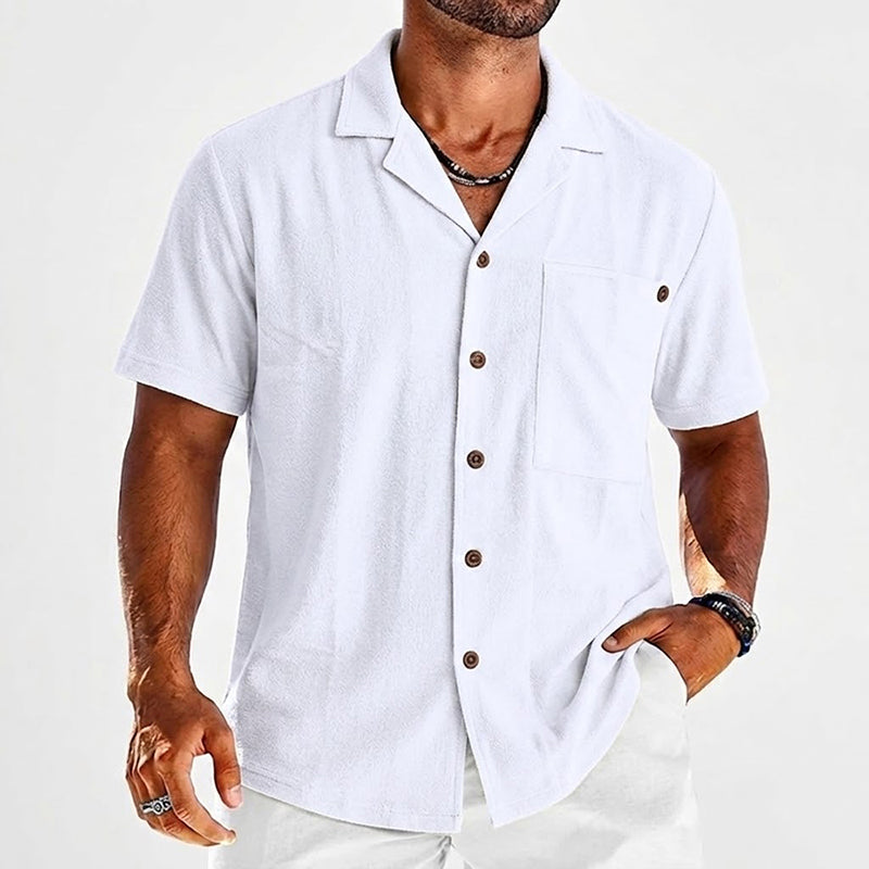 Philip | Linen Short Sleeve Resort Shirt