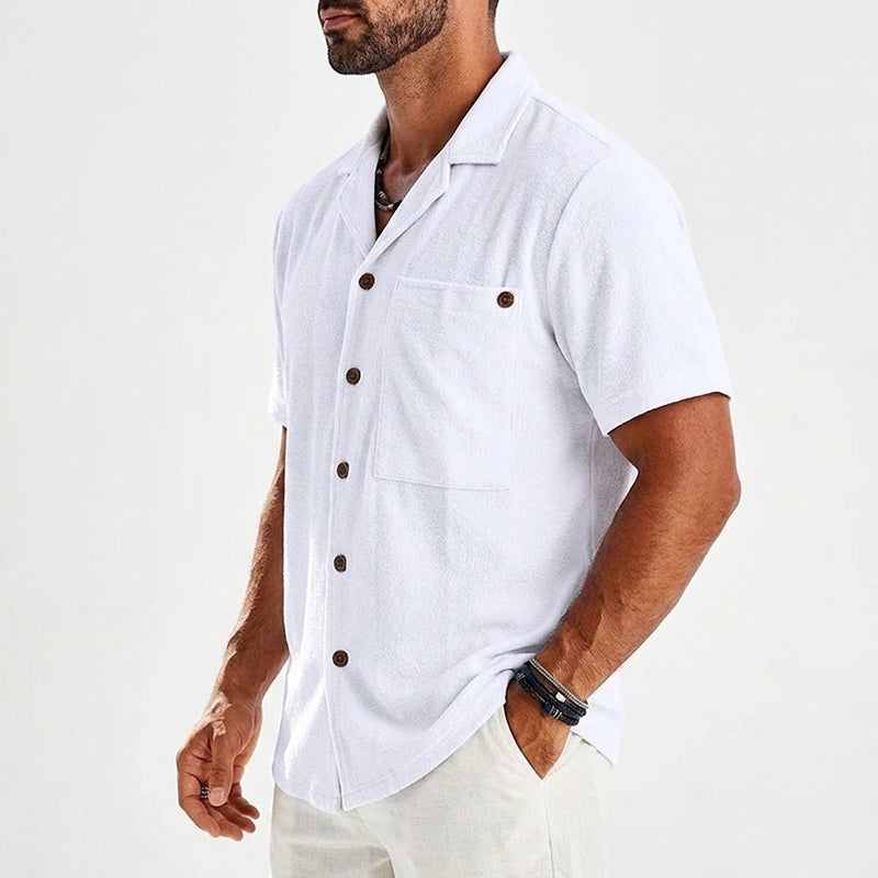 Philip | Linen Short Sleeve Resort Shirt