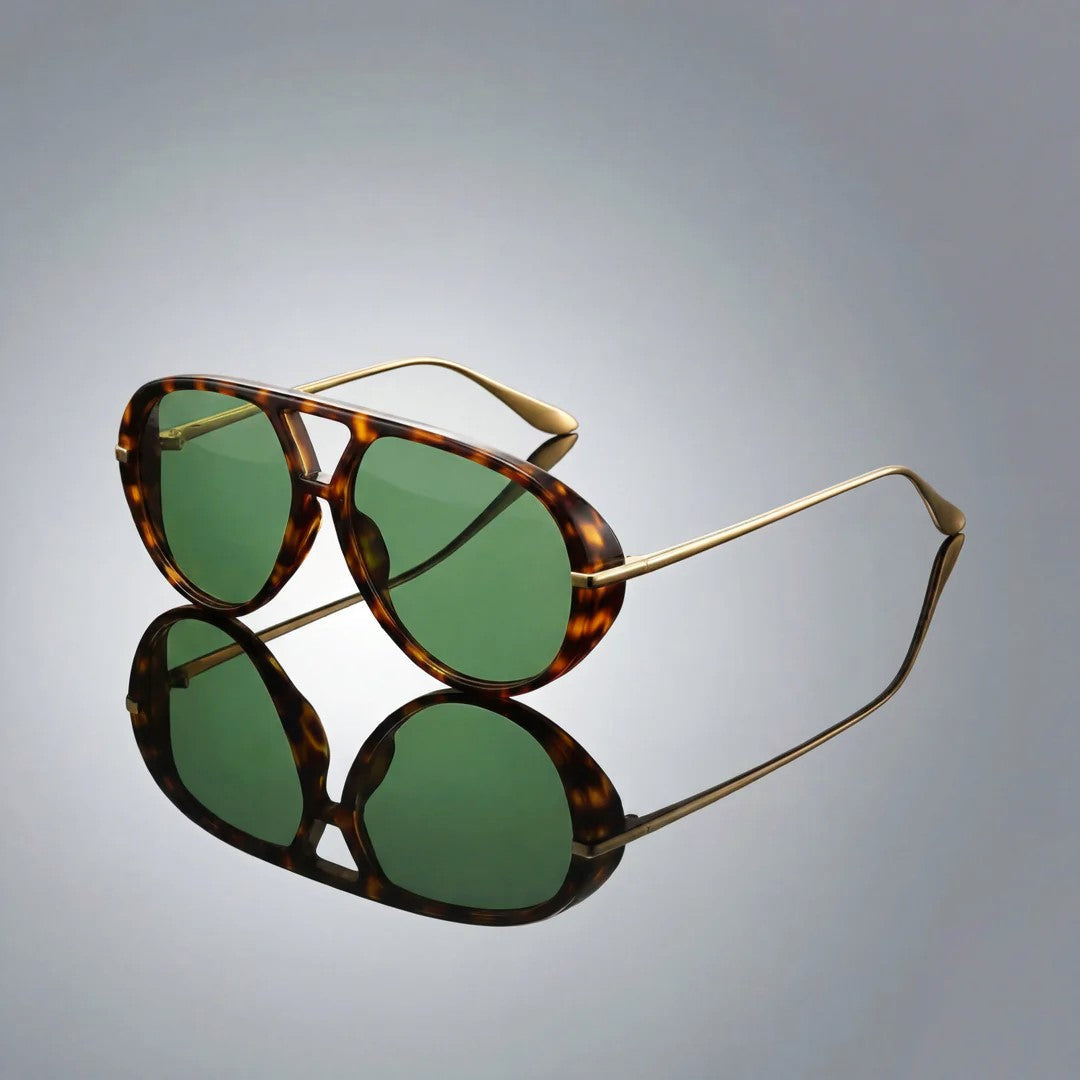 Piera | Slim Frame Aviator Sunglasses