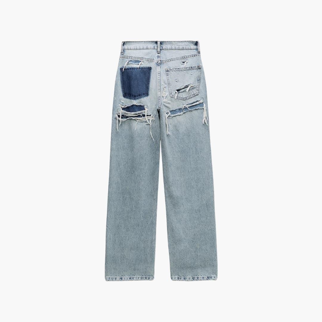 Piper relaxed fit distressed jeans - styled outfit