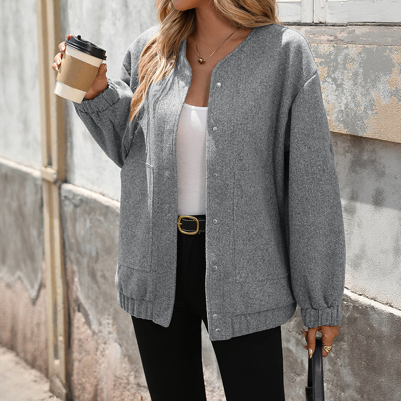 Quenby oversized snap-front bomber jacket, view 2
