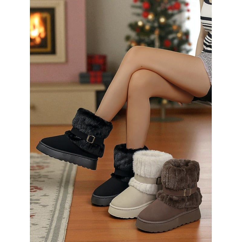 Quintessa | Cozy Fur-Trimmed Snow Boots