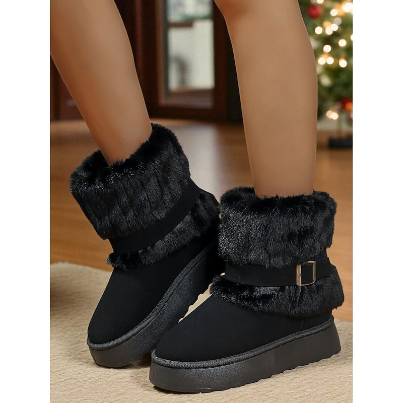 Quintessa | Cozy Fur-Trimmed Snow Boots