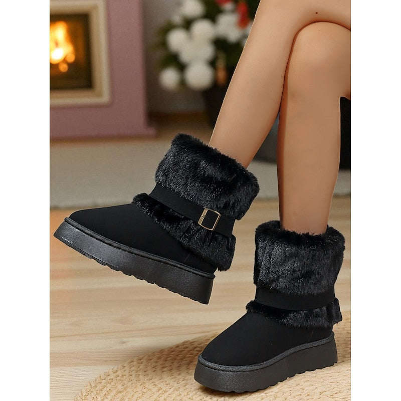 Quintessa | Cozy Fur-Trimmed Snow Boots