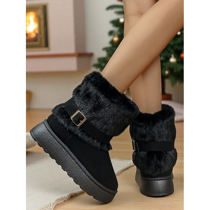 Quintessa | Cozy Fur-Trimmed Snow Boots