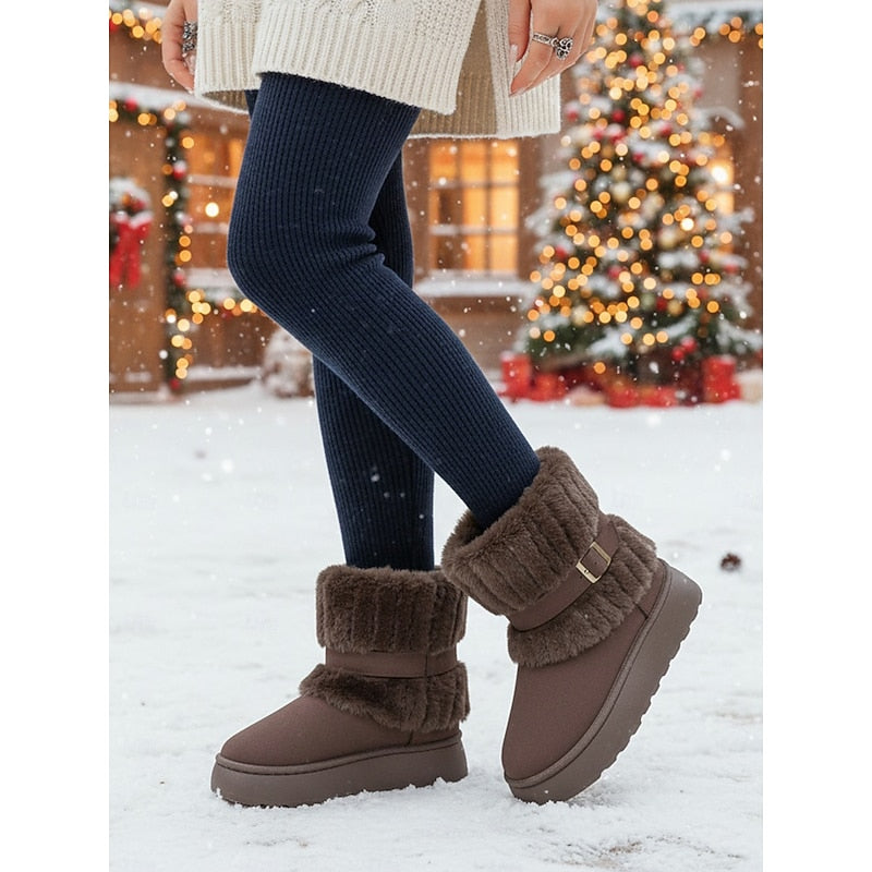 Quintessa | Cozy Fur-Trimmed Snow Boots