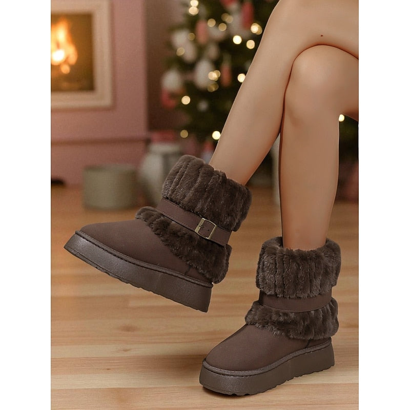 Quintessa | Cozy Fur-Trimmed Snow Boots