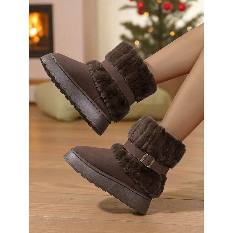 Quintessa | Cozy Fur-Trimmed Snow Boots
