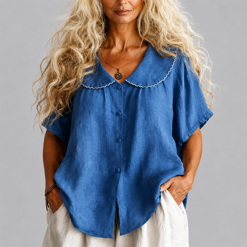 Raffaella | Ruffled Collar Shirt