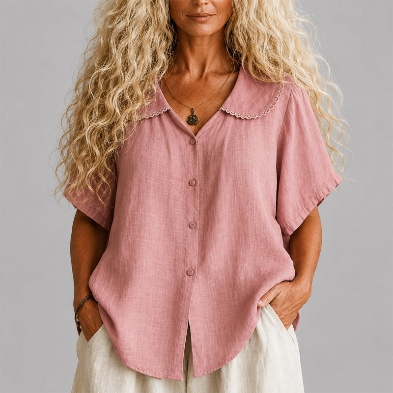 Raffaella | Ruffled Collar Shirt