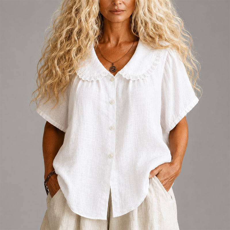 Raffaella | Ruffled Collar Shirt