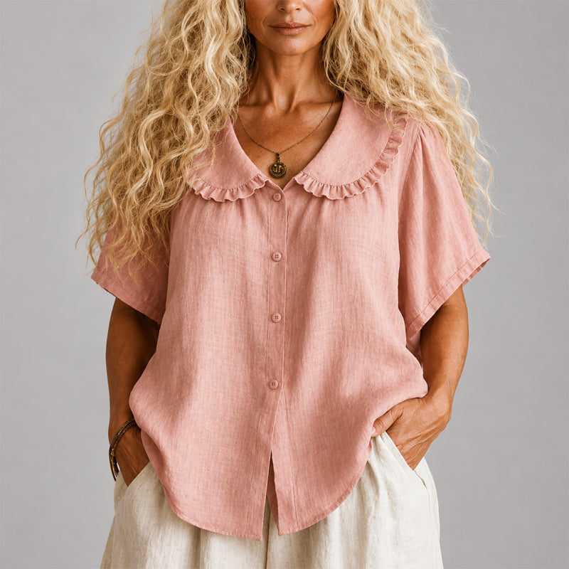 Raffaella | Ruffled Collar Shirt