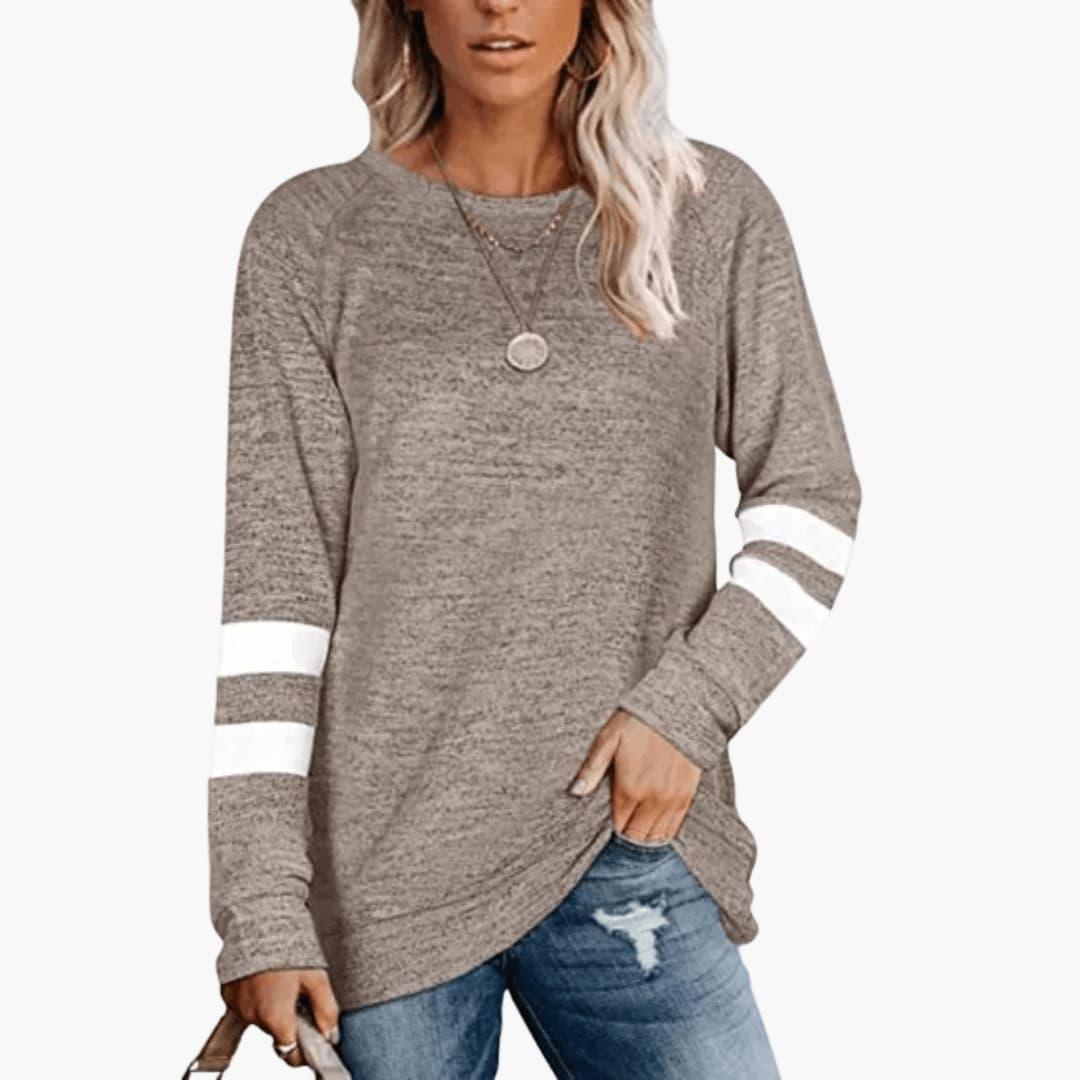 Reagan relaxed crew neck long sleeve shirt - color options 2