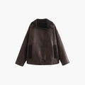 Regina lined shearling jacket - front view