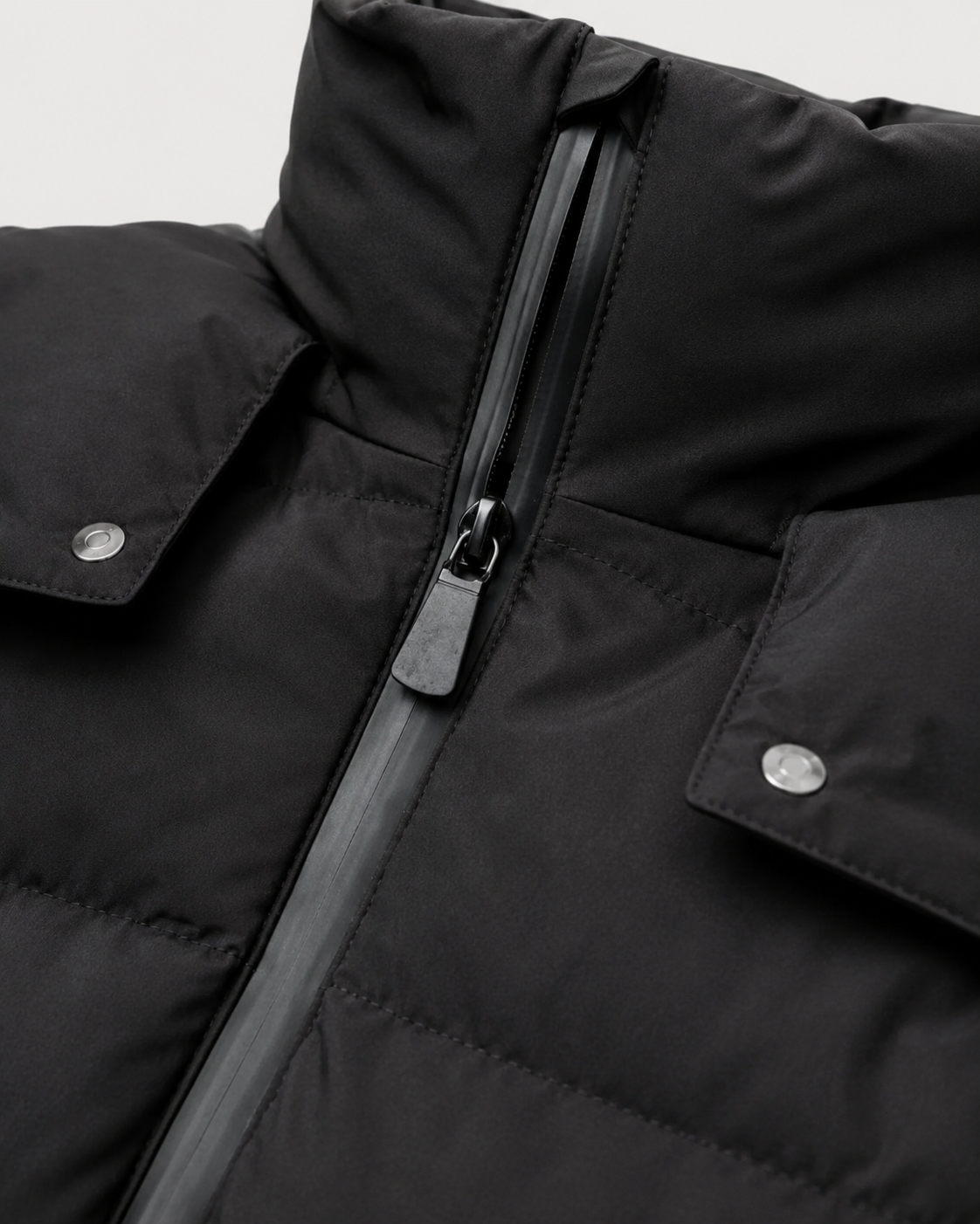 Renee belted hooded puffer jacket - back view