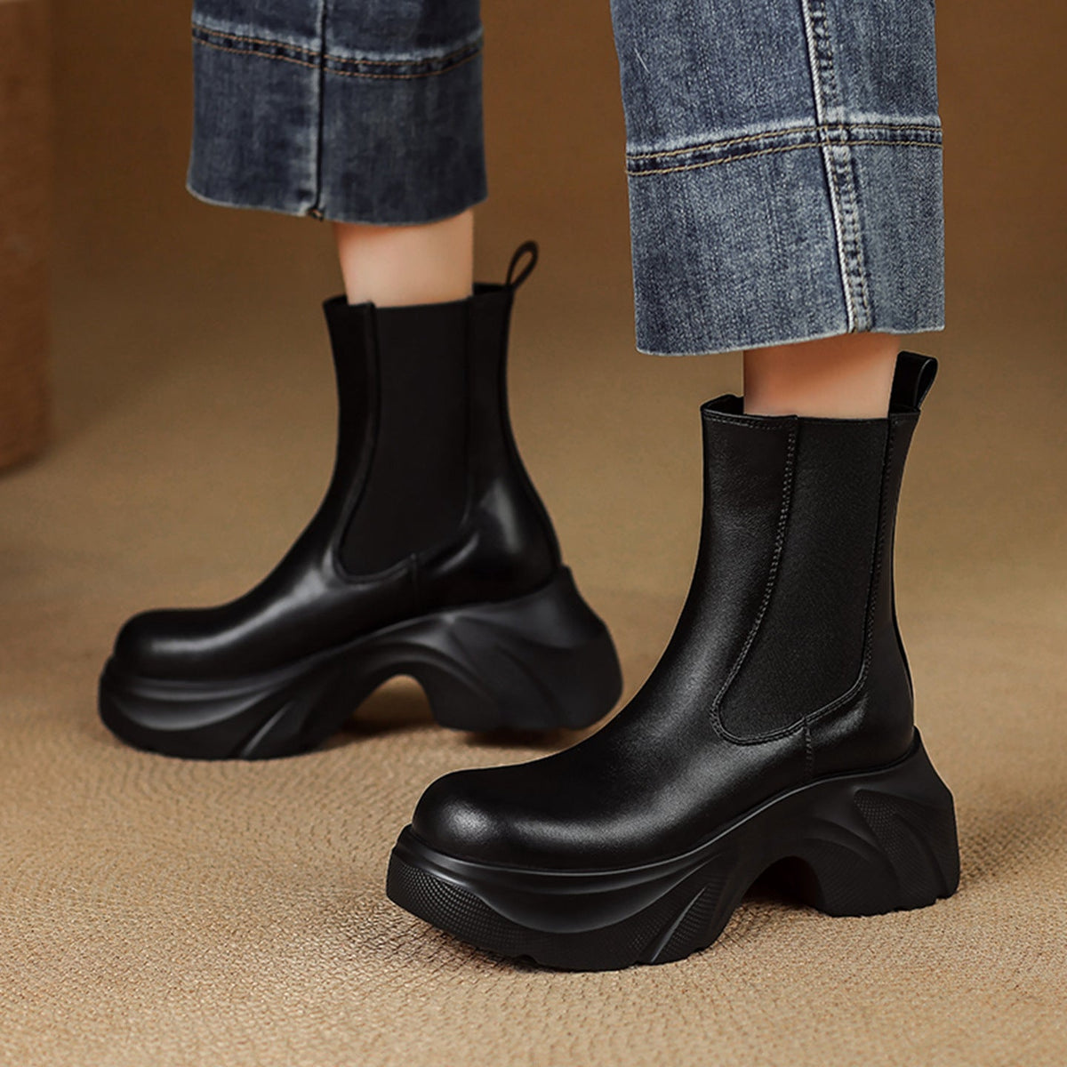Rhiannon | Sculpted Chelsea Boots