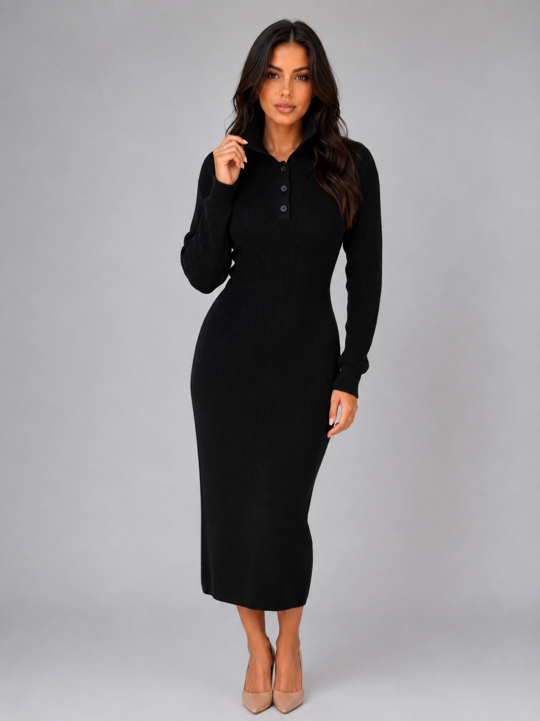 Rita | Knitted Jumper Midi Dress