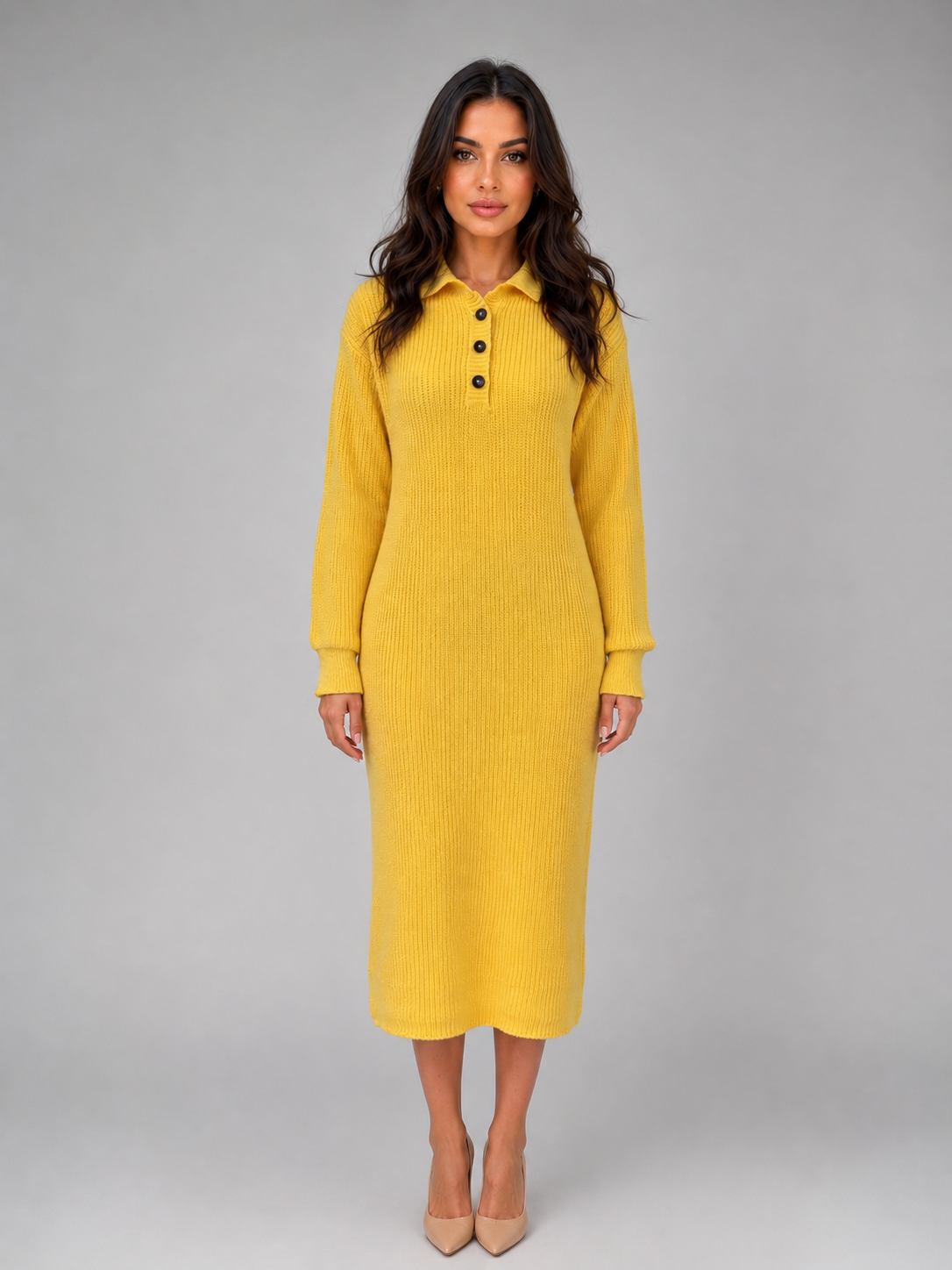 Rita | Knitted Jumper Midi Dress