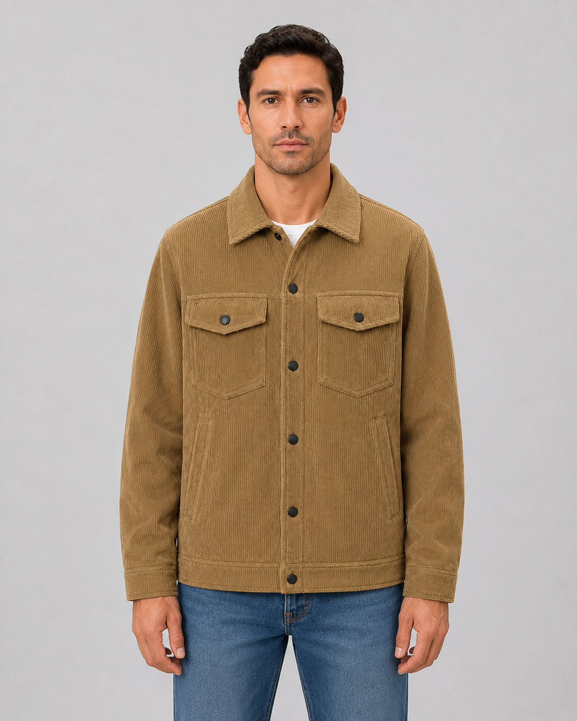 Ronald corduroy overshirt snap button - color options 2