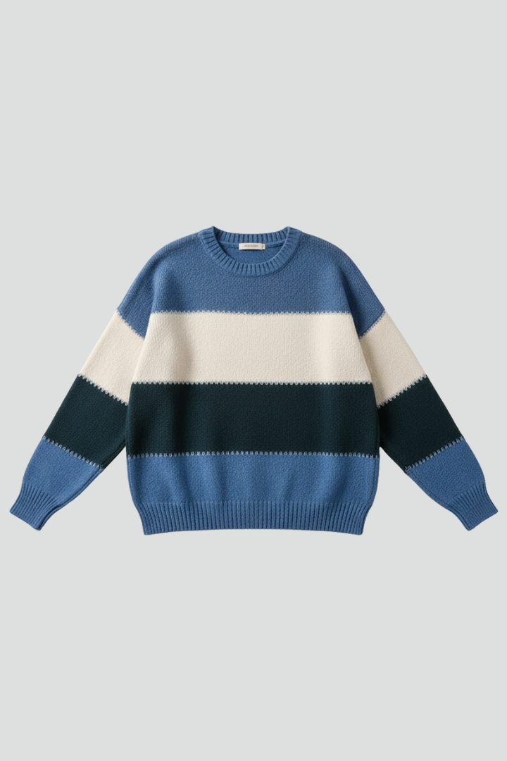 Rosabel sweater with striped surface - additional angle 1