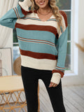 Rosemary | Color-Block V-Neck Sweater