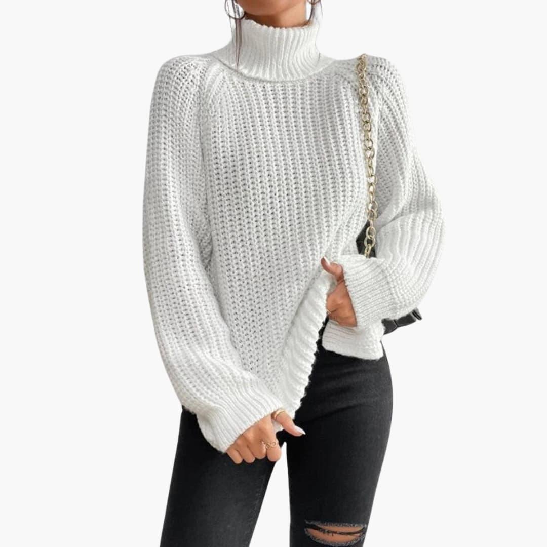 Rosie oversized turtleneck jumper - front view