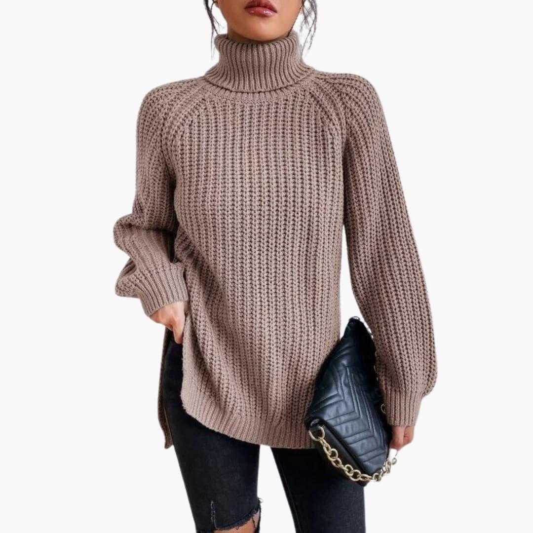 Rosie oversized turtleneck jumper - full look 1