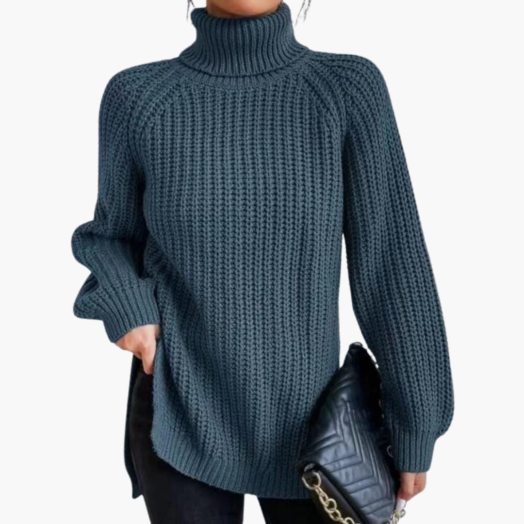 Rosie oversized turtleneck jumper - full look 2