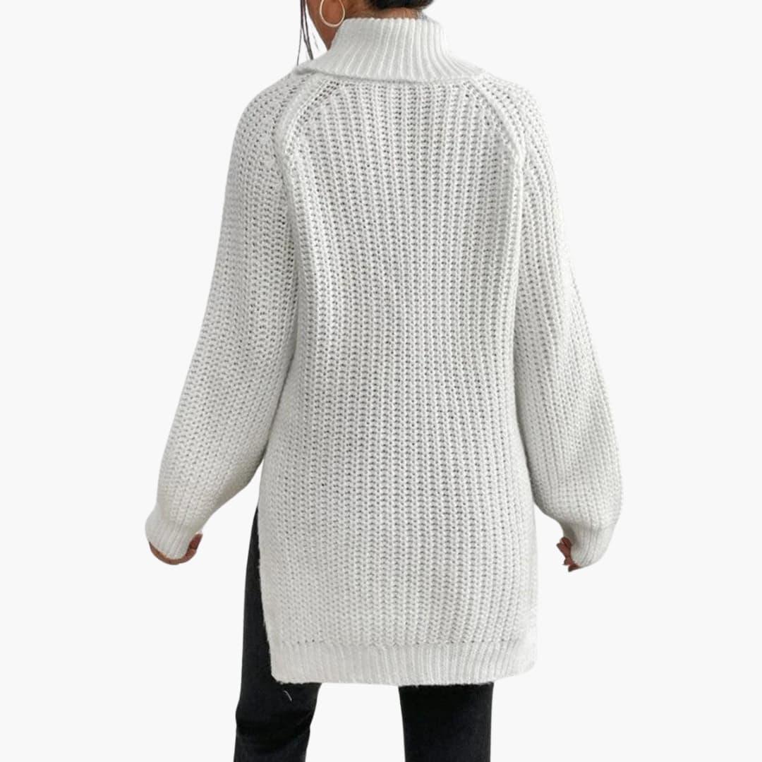 Rosie oversized turtleneck jumper - side view