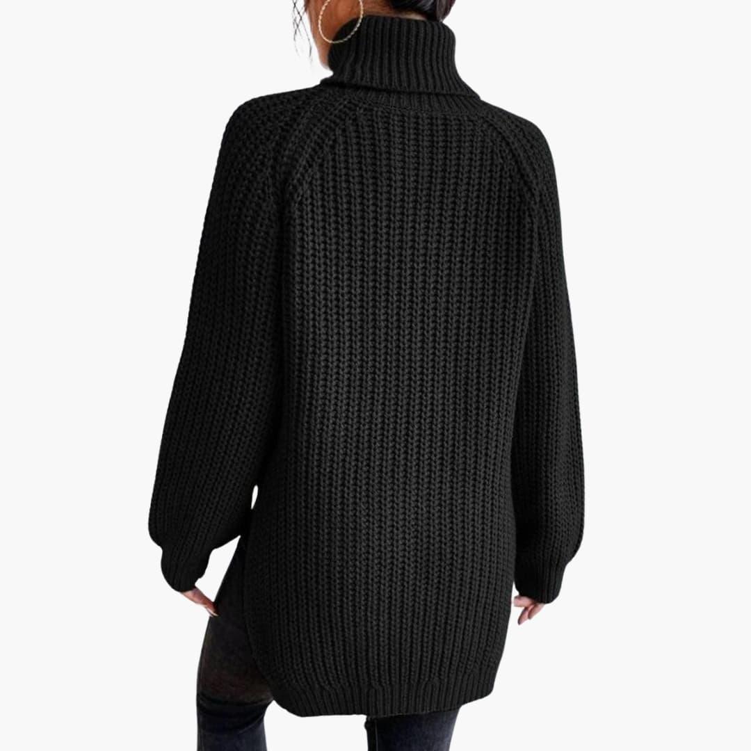 Rosie oversized turtleneck jumper - styled outfit 1