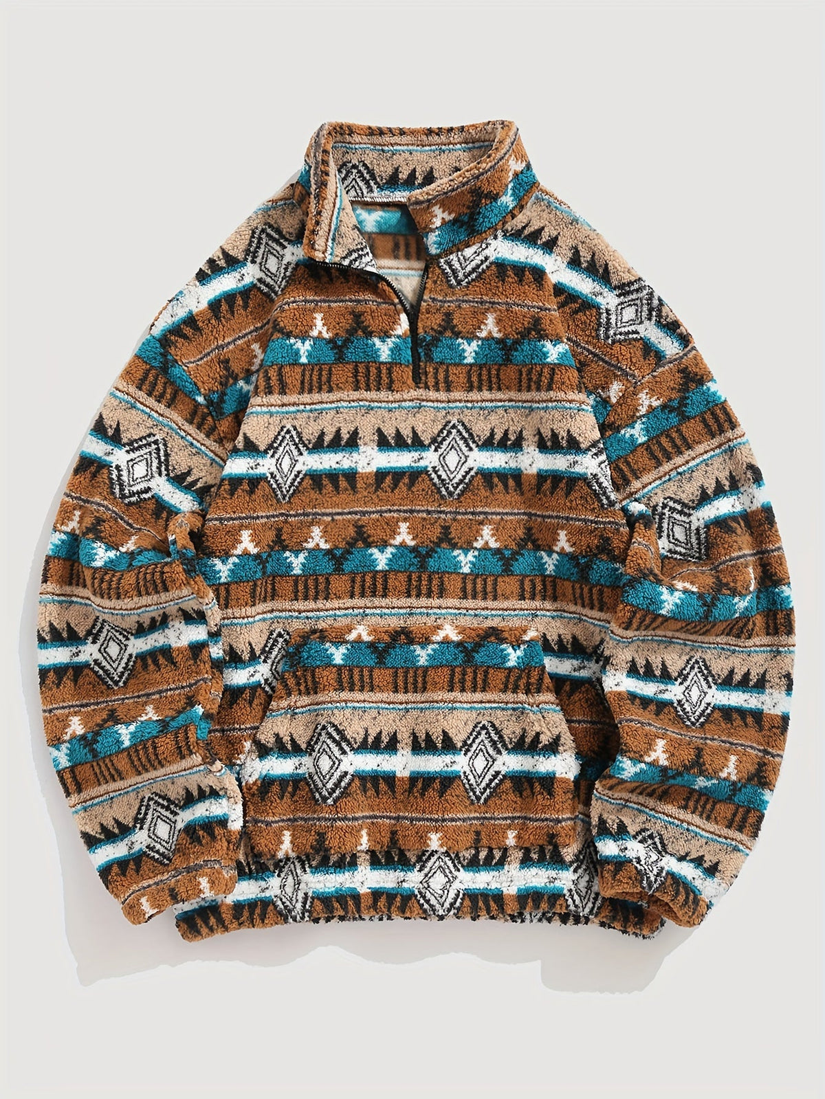 Rowan | Patterned Quarter-Zip Pullover
