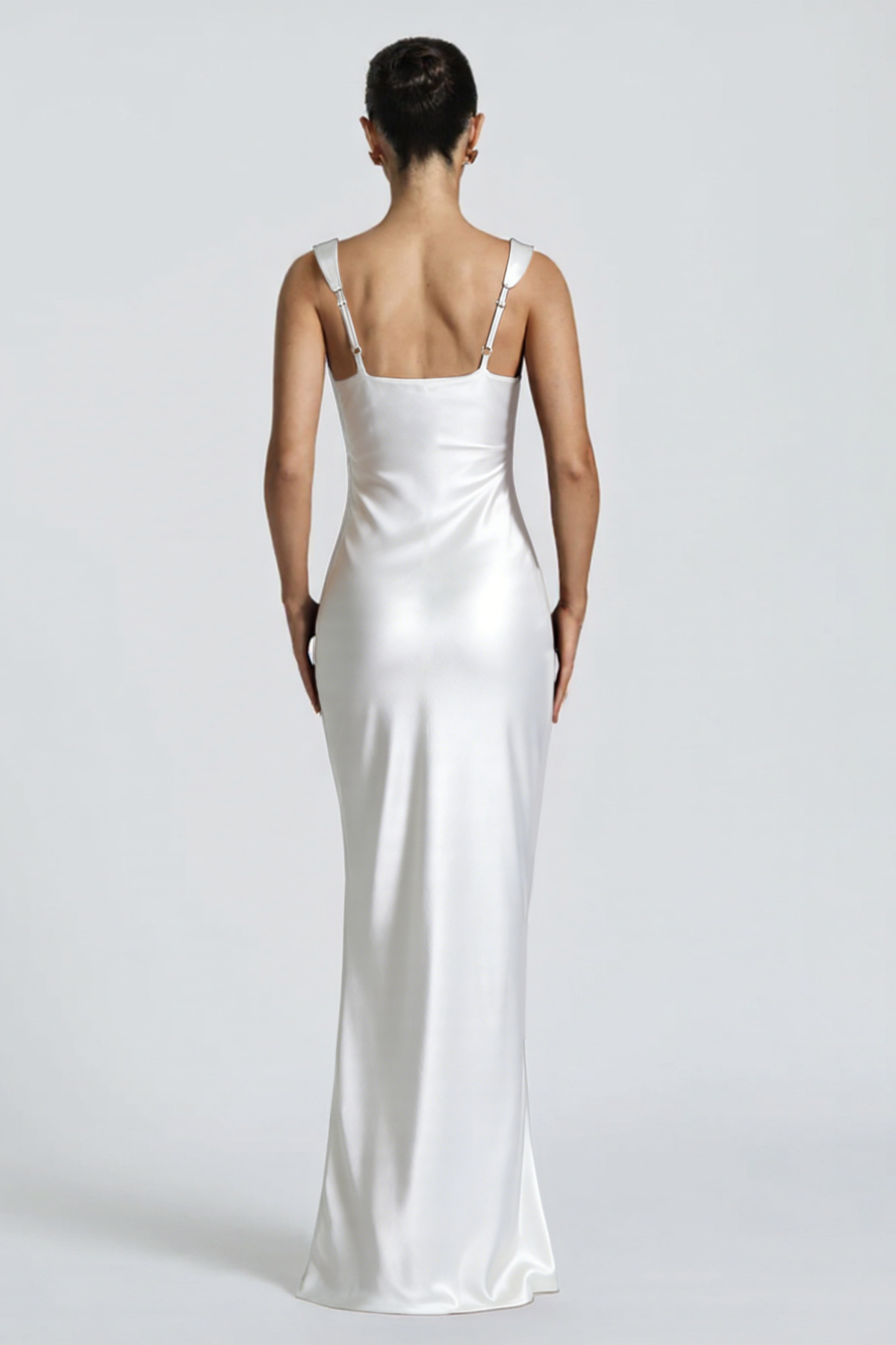 Sabine | Draped Square Neck Maxi Dress