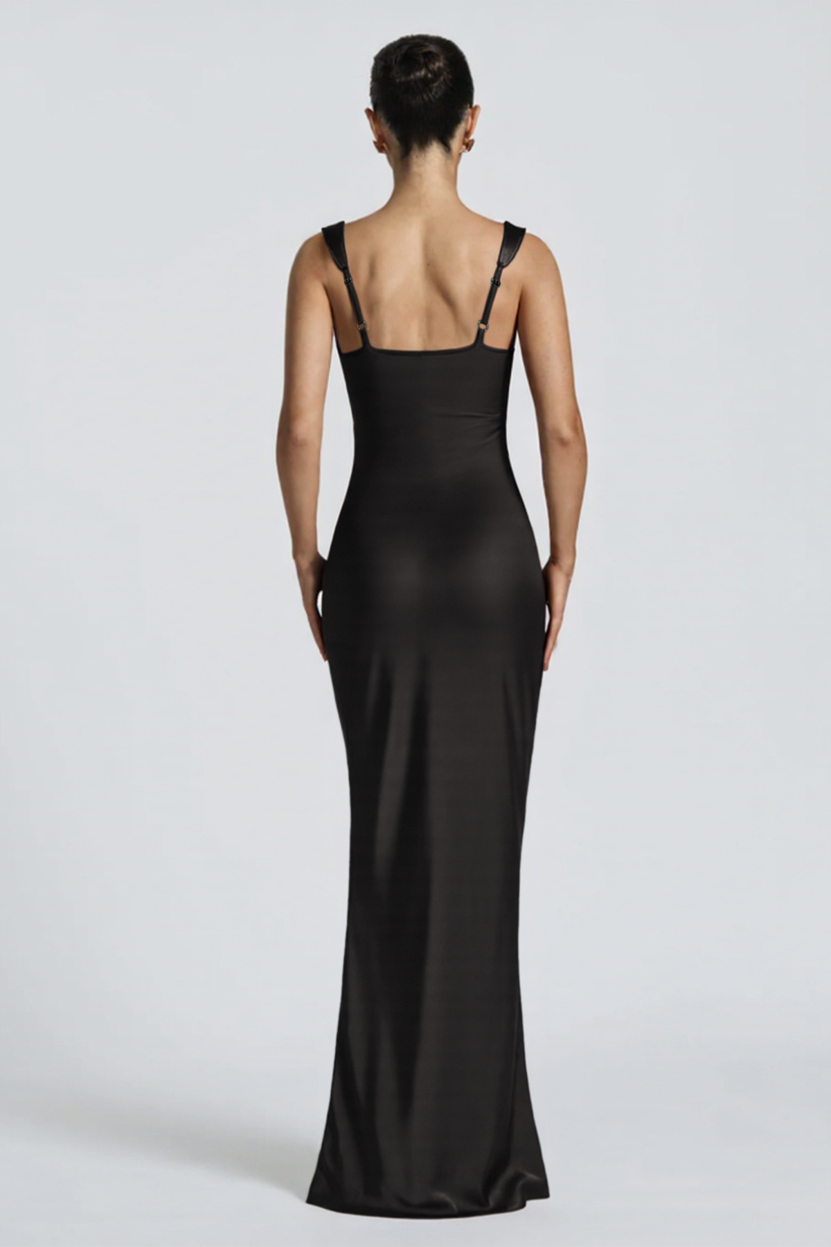 Sabine | Draped Square Neck Maxi Dress