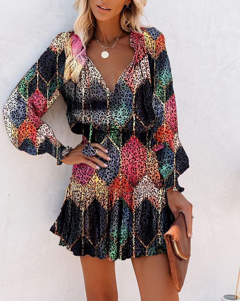Sara | Floral Long Sleeve Mini Dress