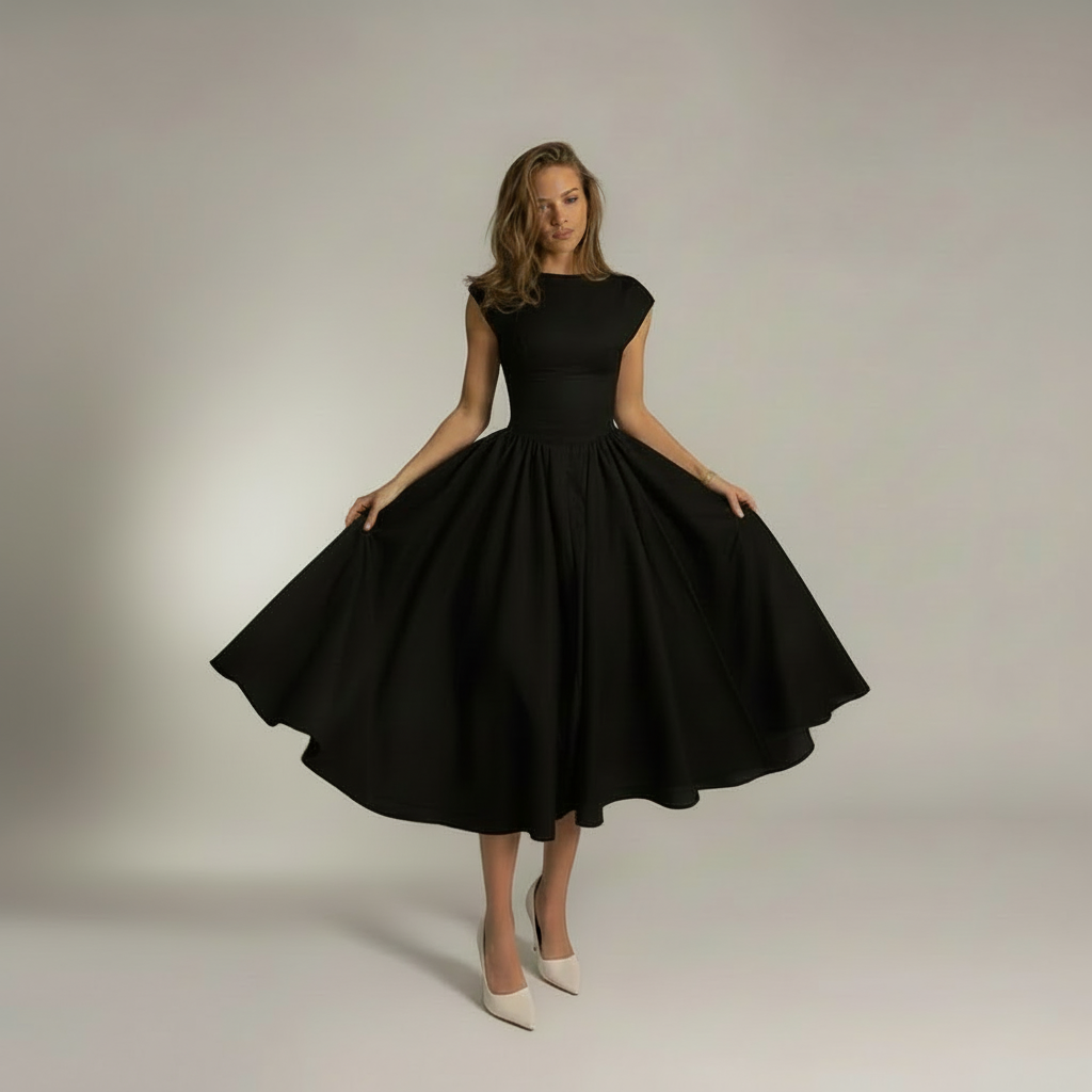 Sarina | A Line Midi Dress