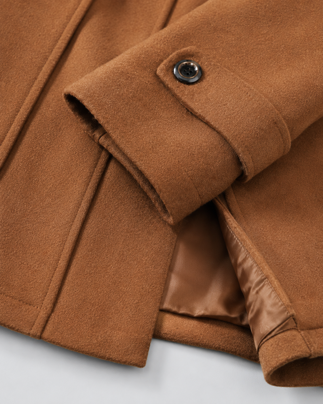 Scott wool coat zip insert funnel neck - color options 2