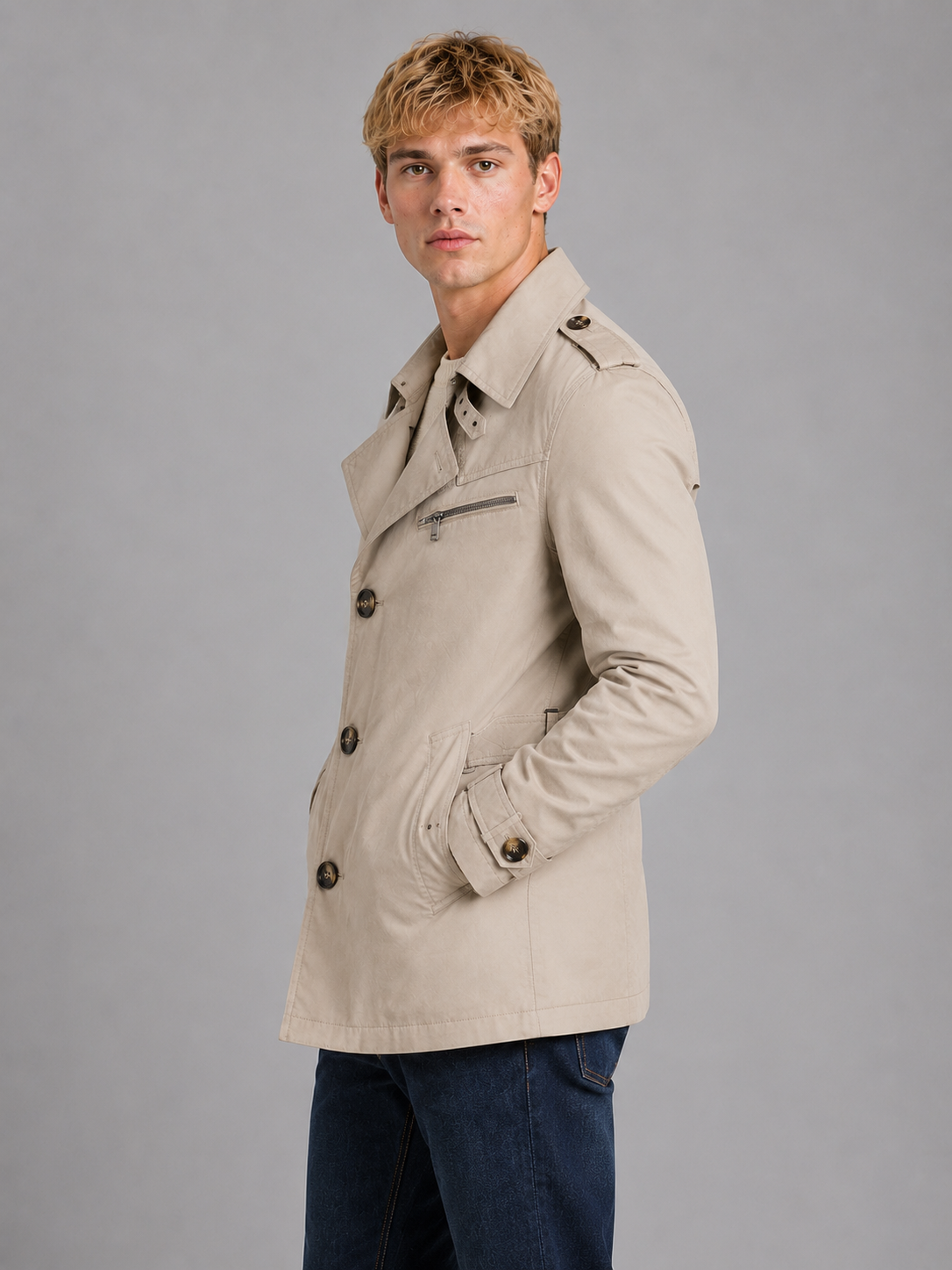Sebastian | Double Breasted Trench Coat