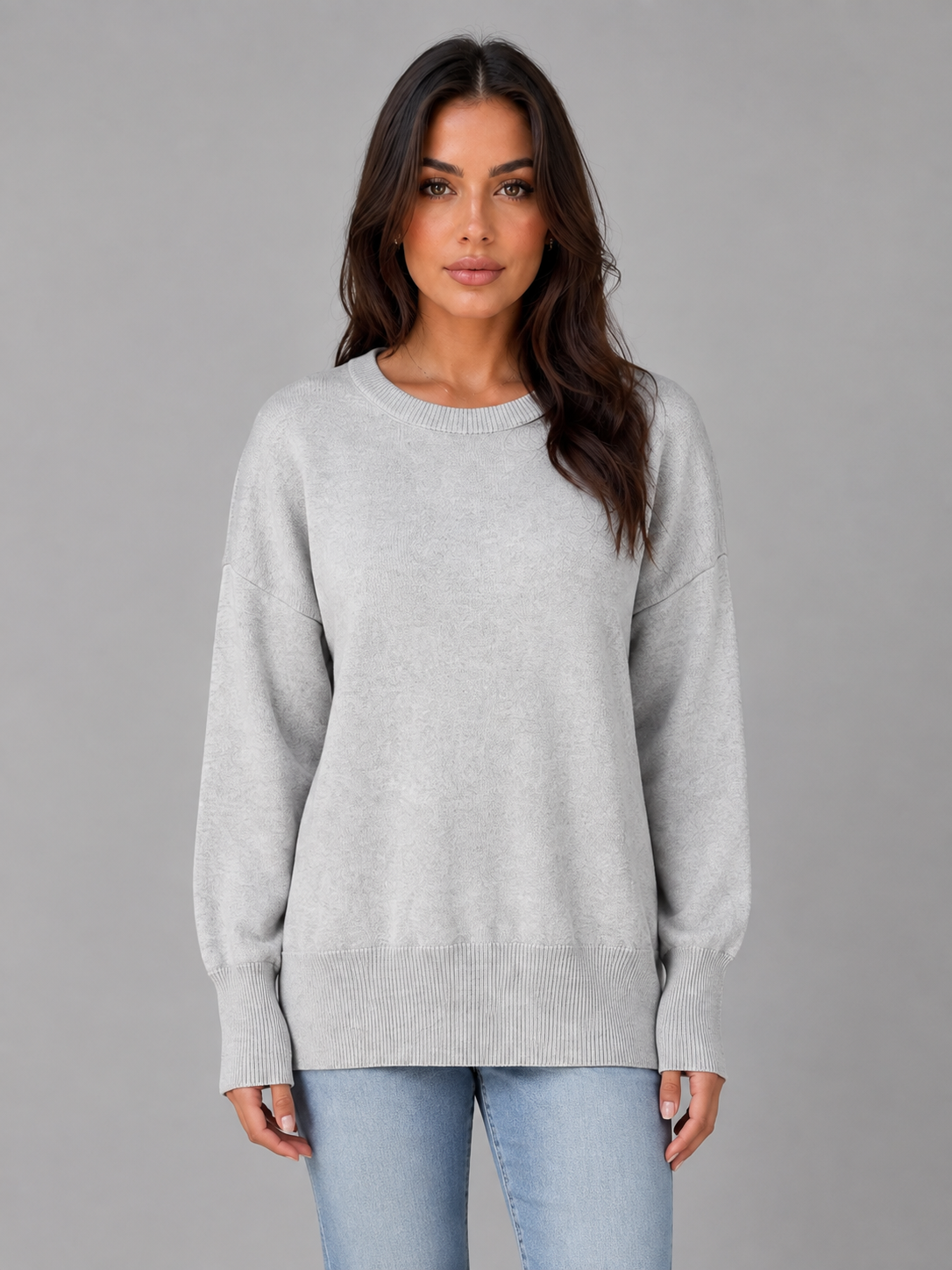 Selina oversized knitted jumper - front view