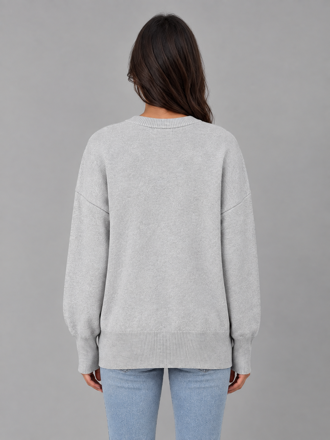 Selina oversized knitted jumper - side view