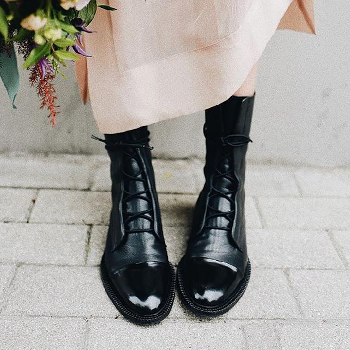 Senna | Lace-Up Heeled Ankle Boots