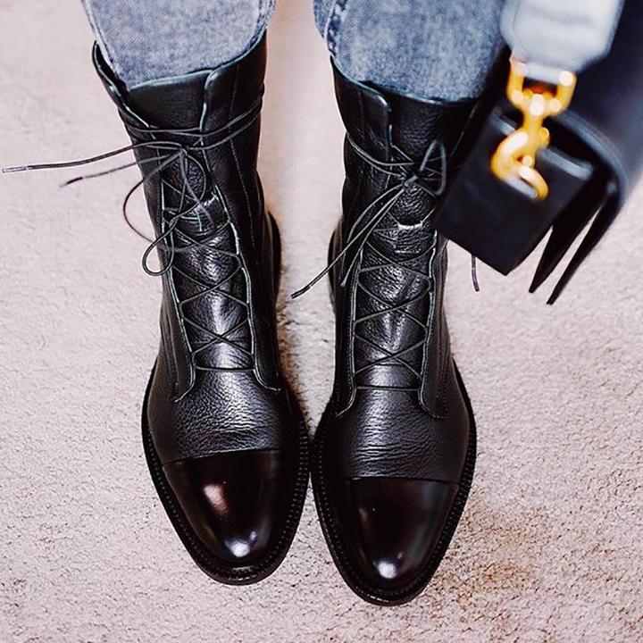 Senna | Lace-Up Heeled Ankle Boots