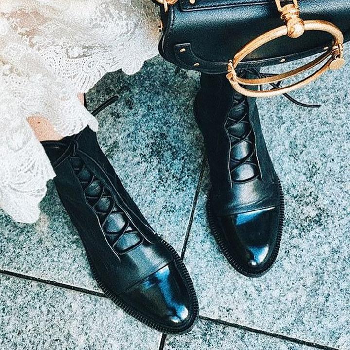 Senna | Lace-Up Heeled Ankle Boots